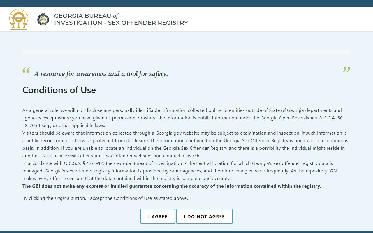 Crawford County arrest records and court charges GBI sex offender registry search