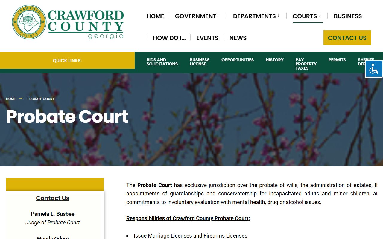 Crawford County probate court records official page