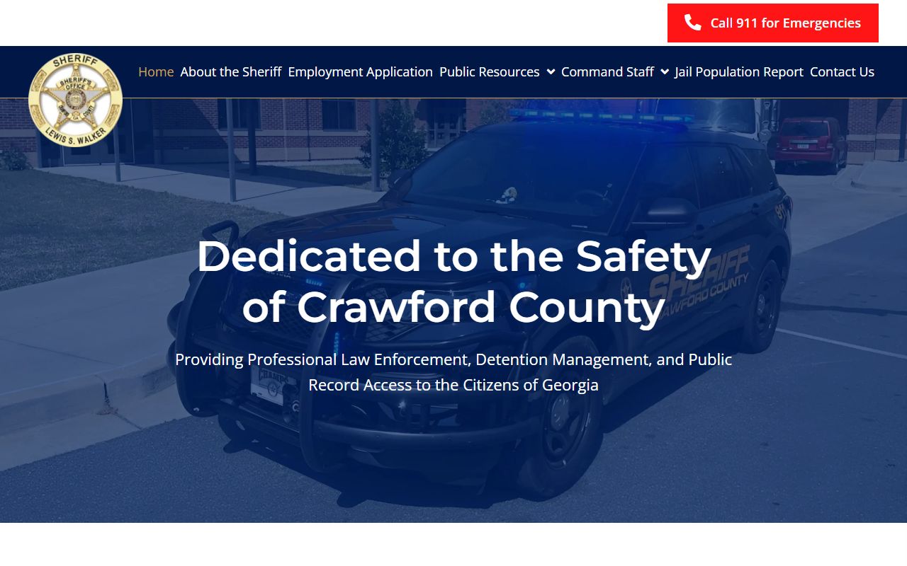 Crawford County sheriff and jail court records homepage