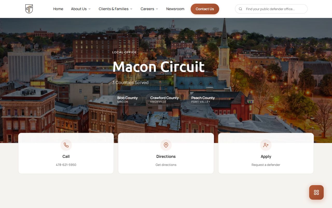 Crawford County criminal court records Macon Circuit public defender office