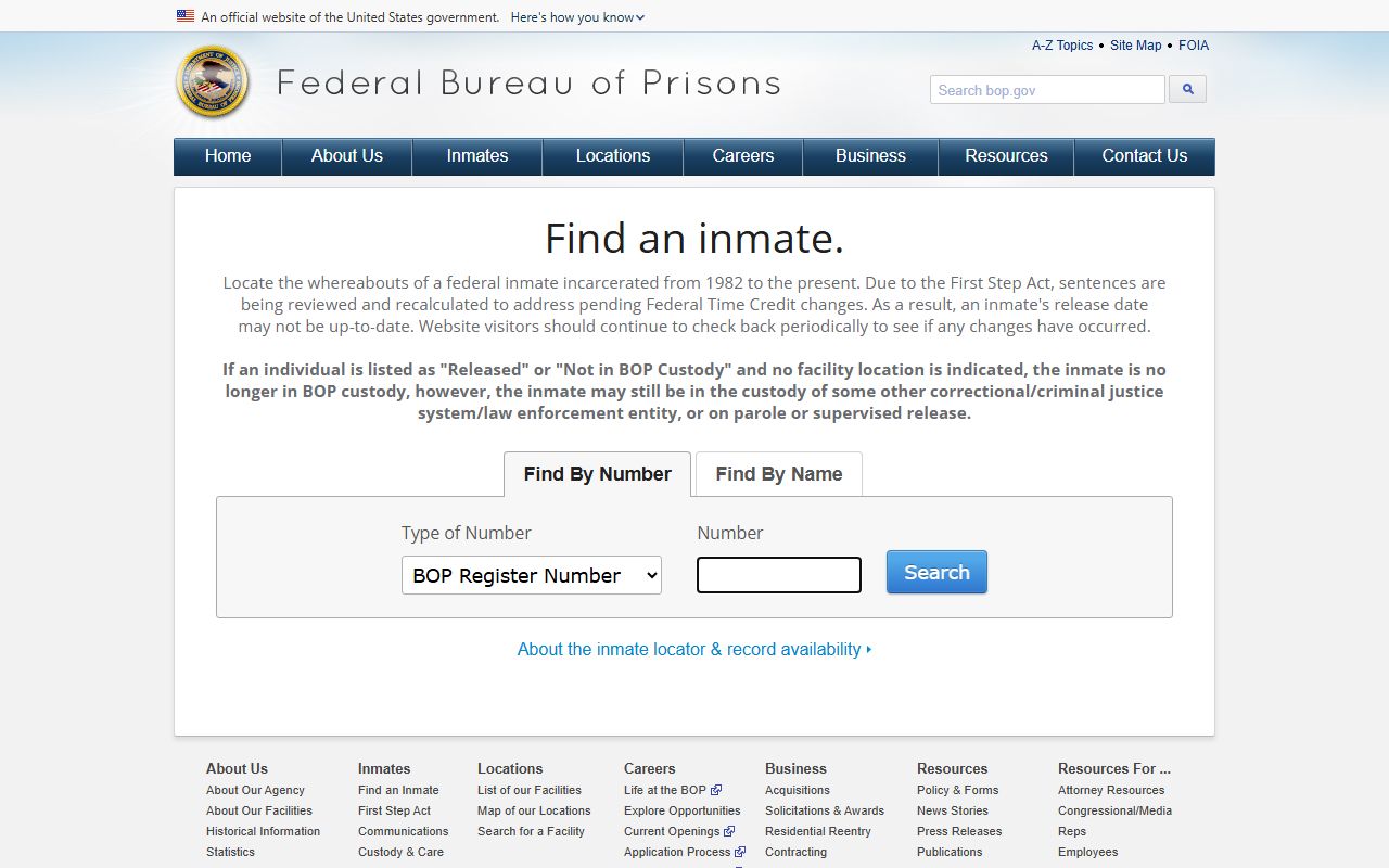 Crawford County inmate records federal inmate locator