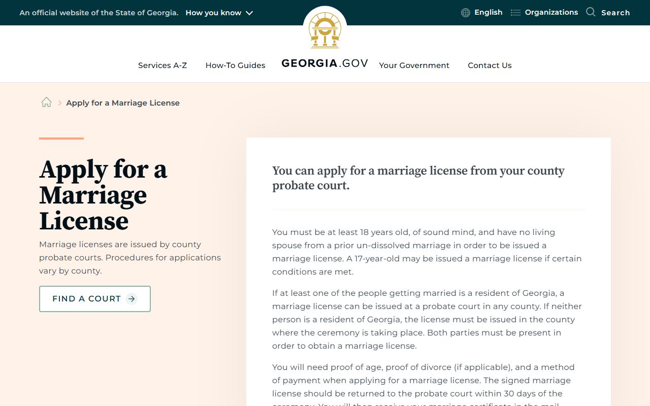 Georgia marriage license guidance for Crawford County marriage records